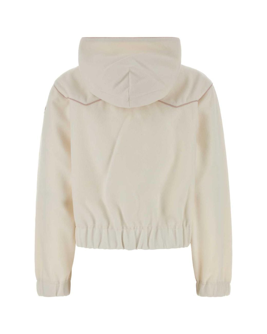 Moncler White Flannel Crewneck Sweatshirt