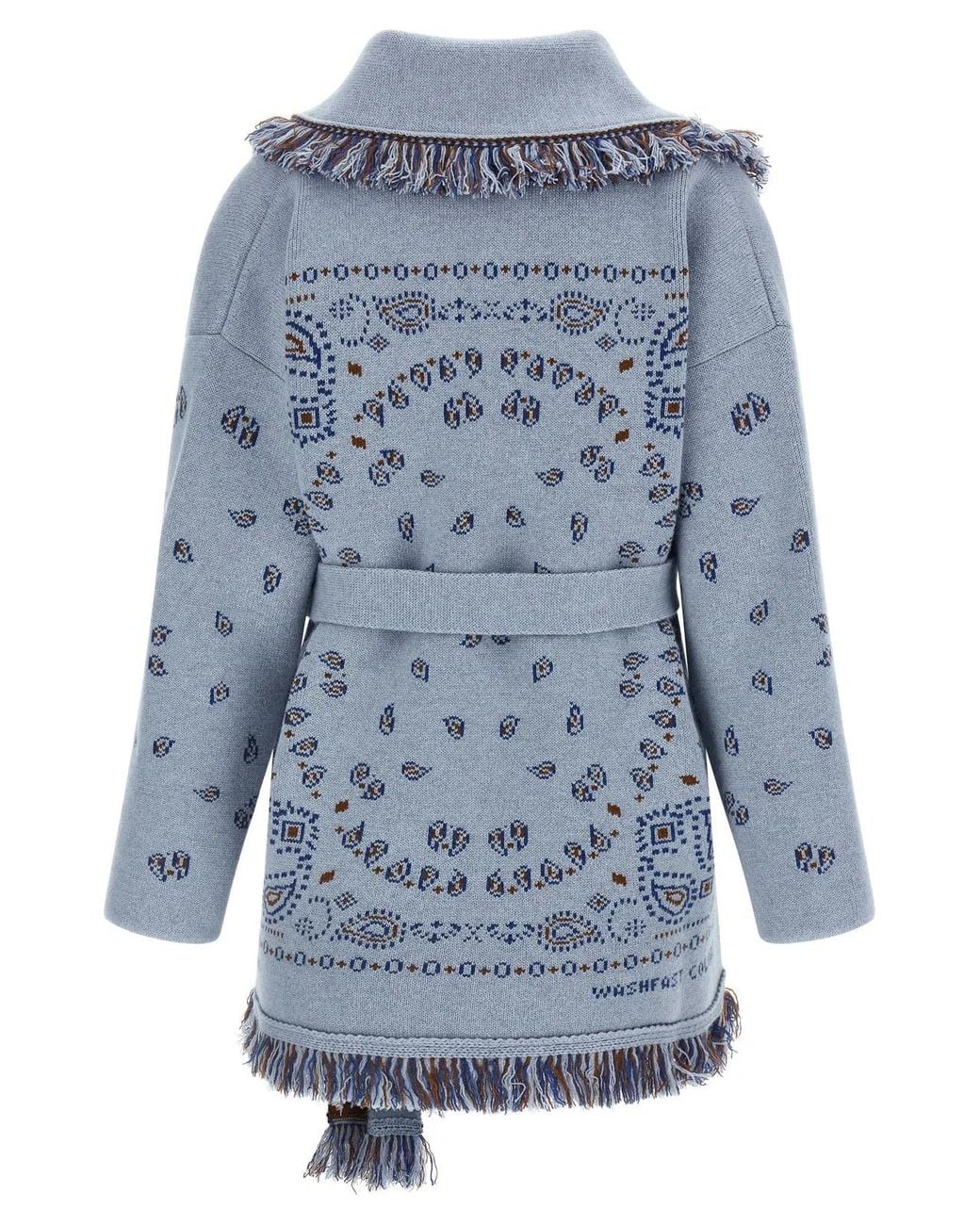 Alanui Blue 'Bandana' Cardigan