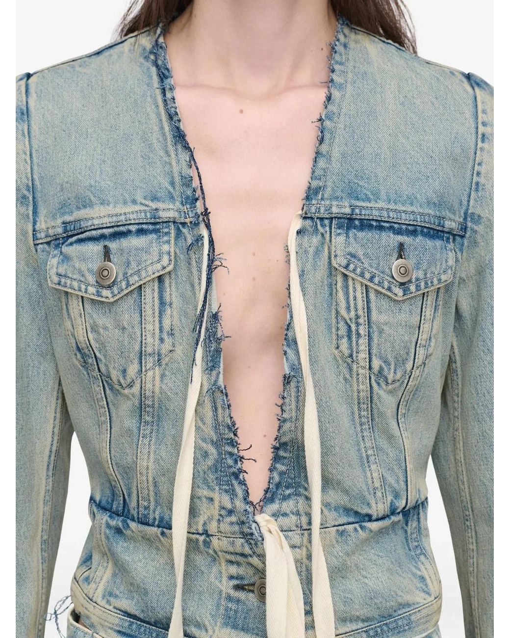 Maison Margiela Blue Denim Cotton Jacket