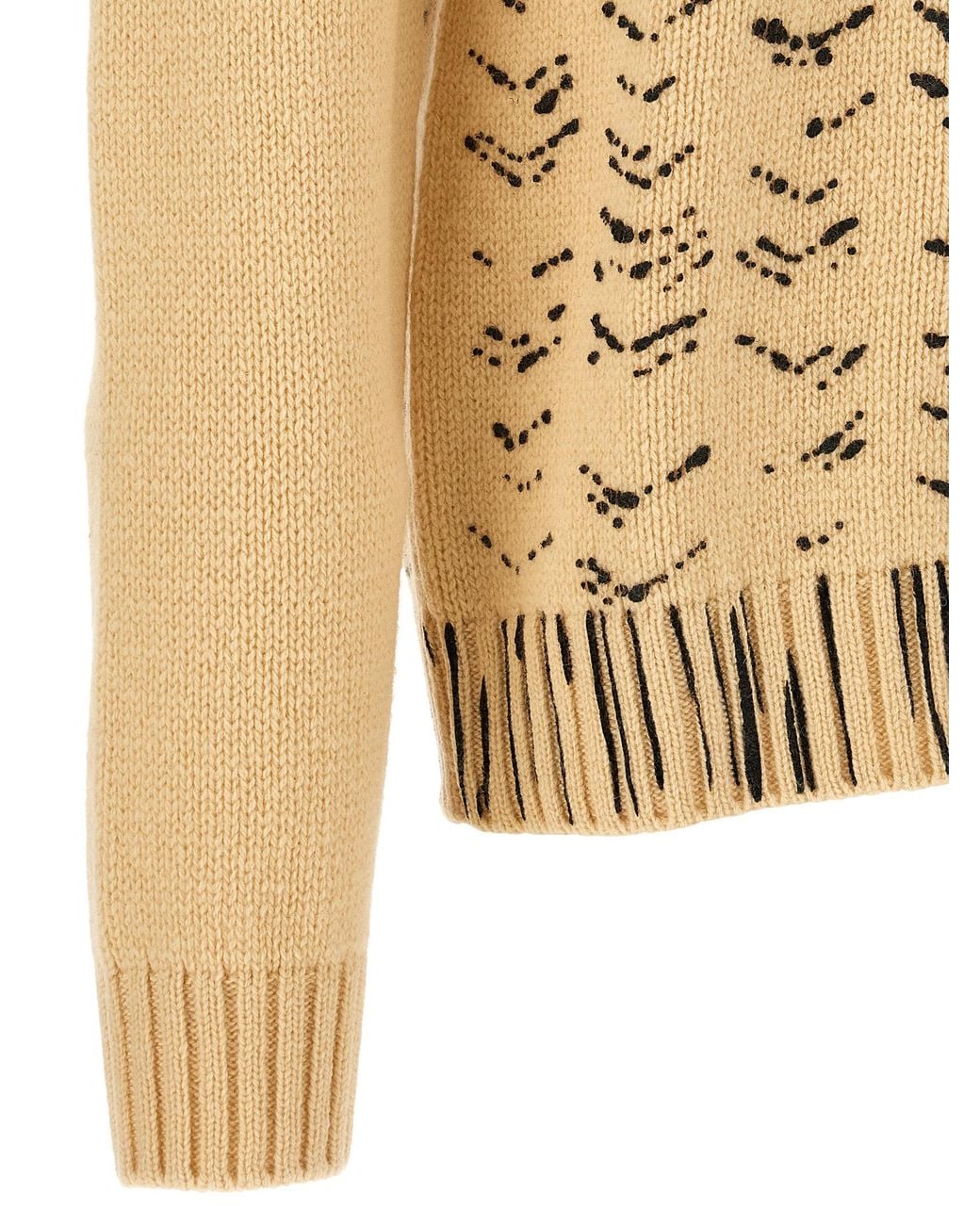 Maison Margiela Natural Openwork Knit Cardigan for men