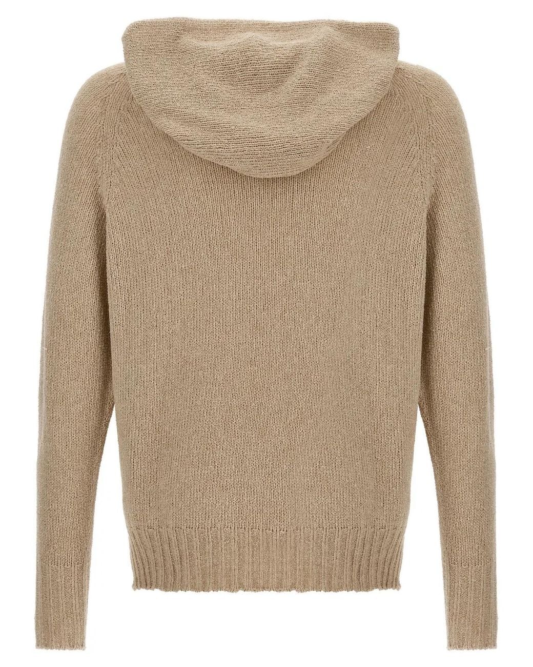 Ma'ry'ya Natural Hooded Sweater for men