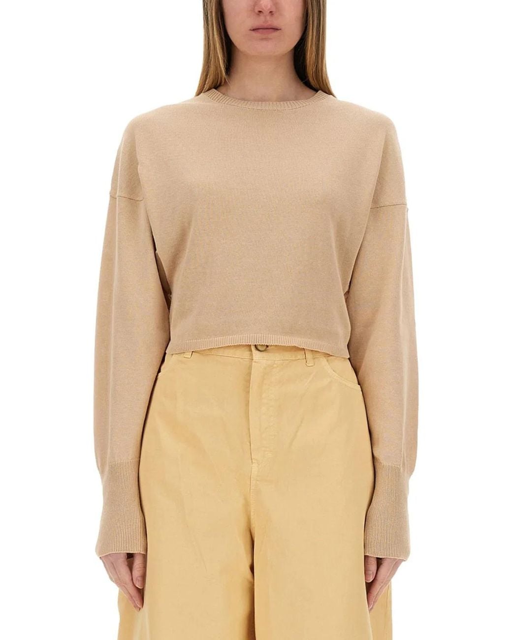 Alysi Natural Cropped Shirt