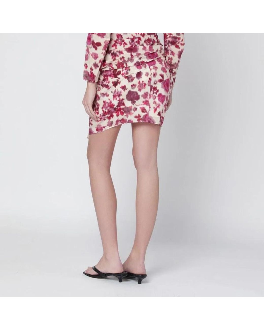 Isabel Marant Pink Ovia Multicolour Printed Miniskirt