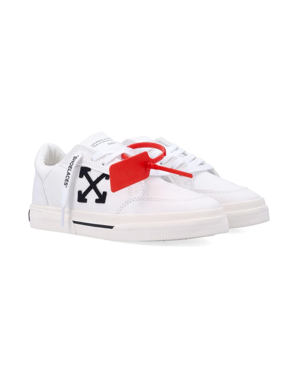 Off-White c/o Virgil Abloh Pink Logo Vulcanized Sneakers