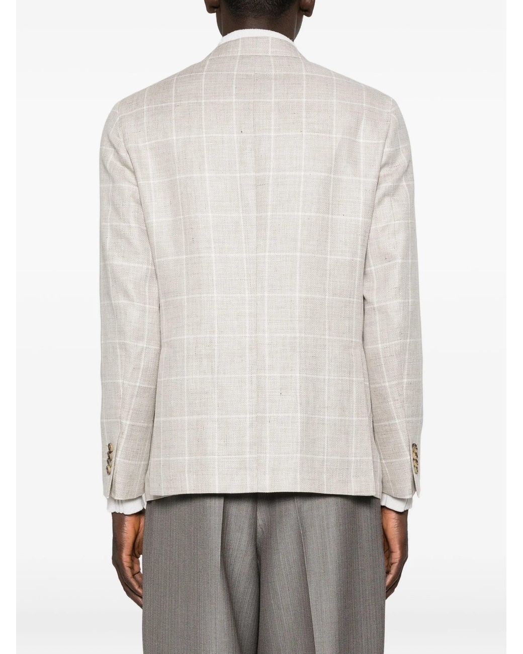 Latorre White Linen Wool Jacket for men