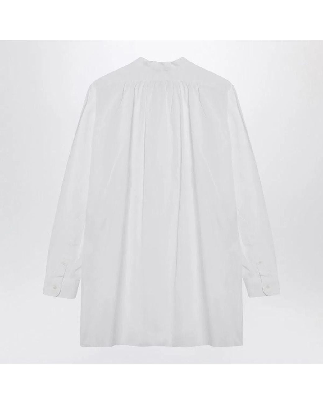Prada White Cotton Canvas Shirt