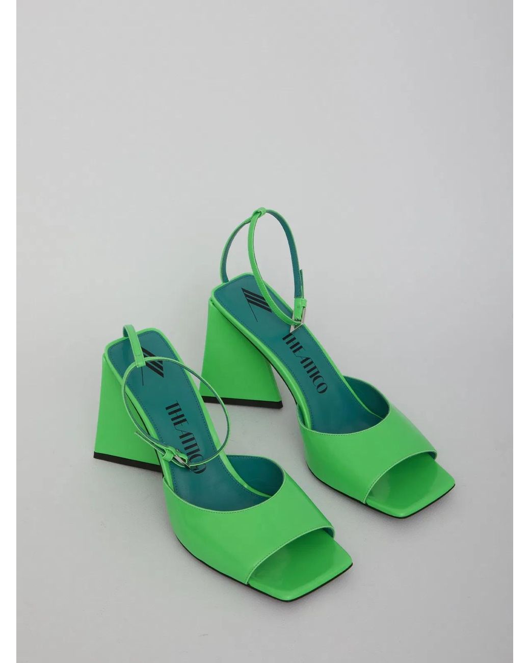 The Attico Green Piper Sandals
