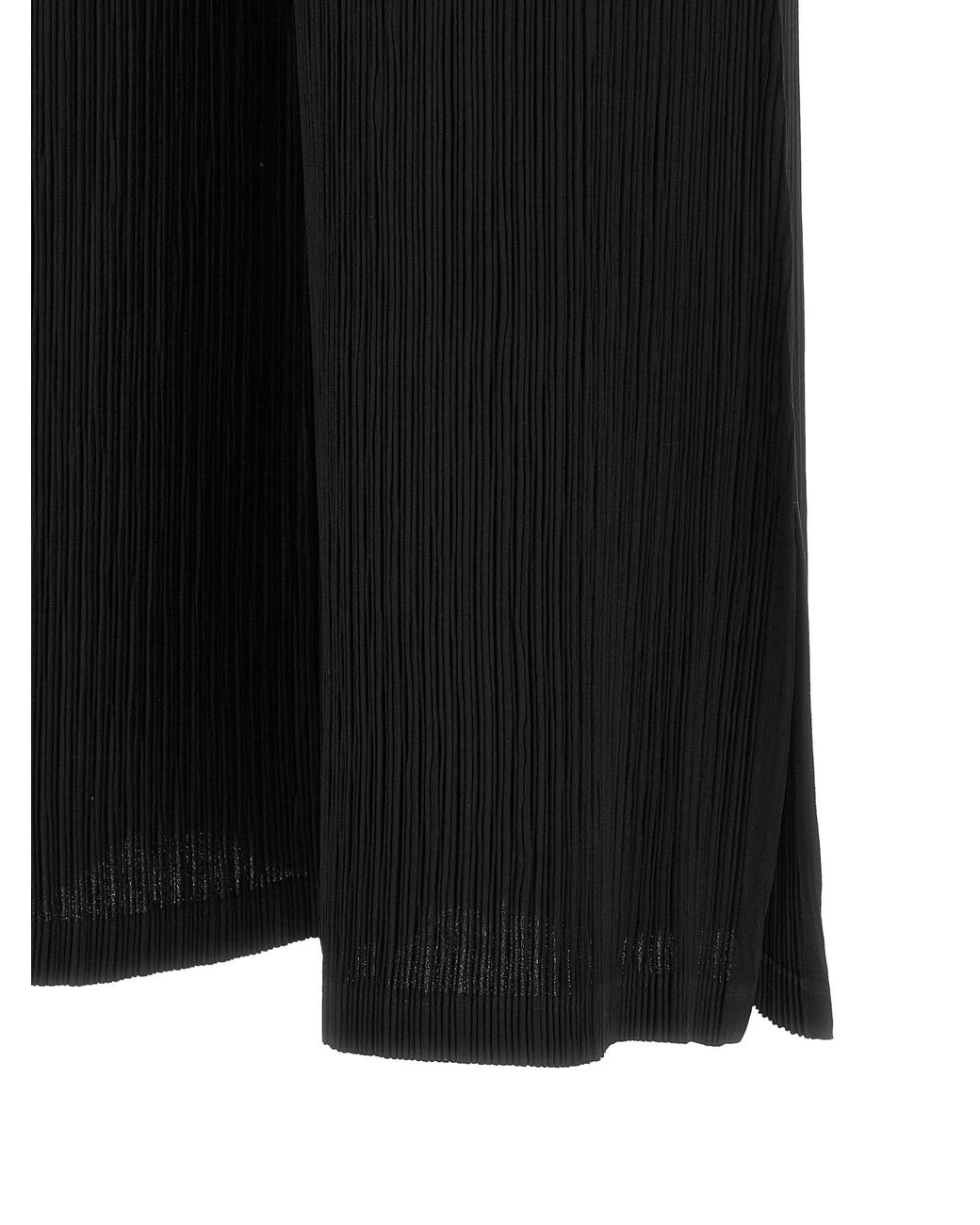 Issey Miyake Black 'Hatching Bottoms' Pants