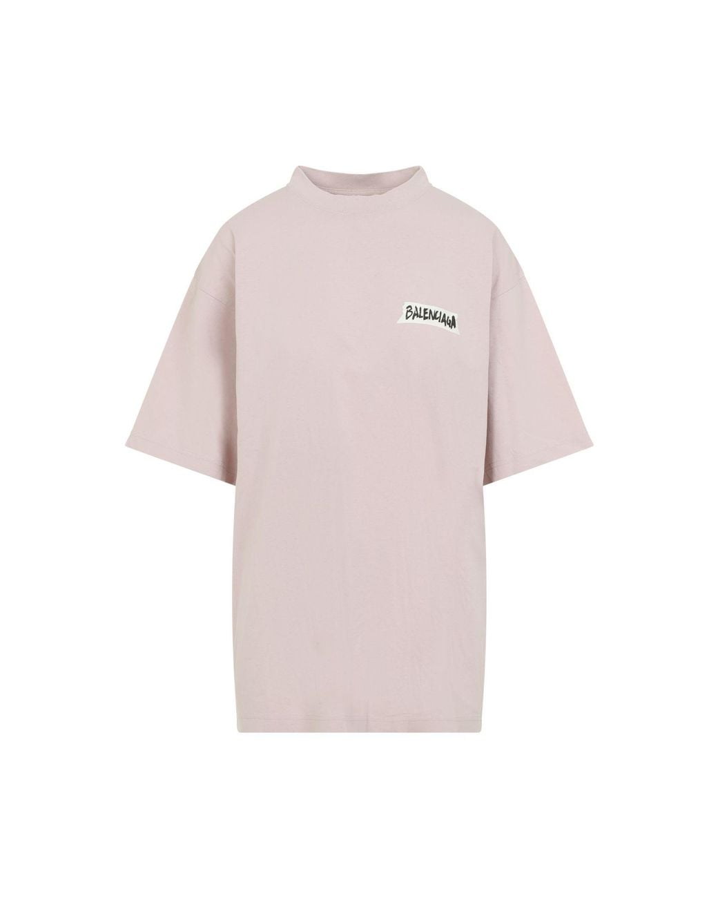 Balenciaga Pink Dusty Medium Fit T-Shirt