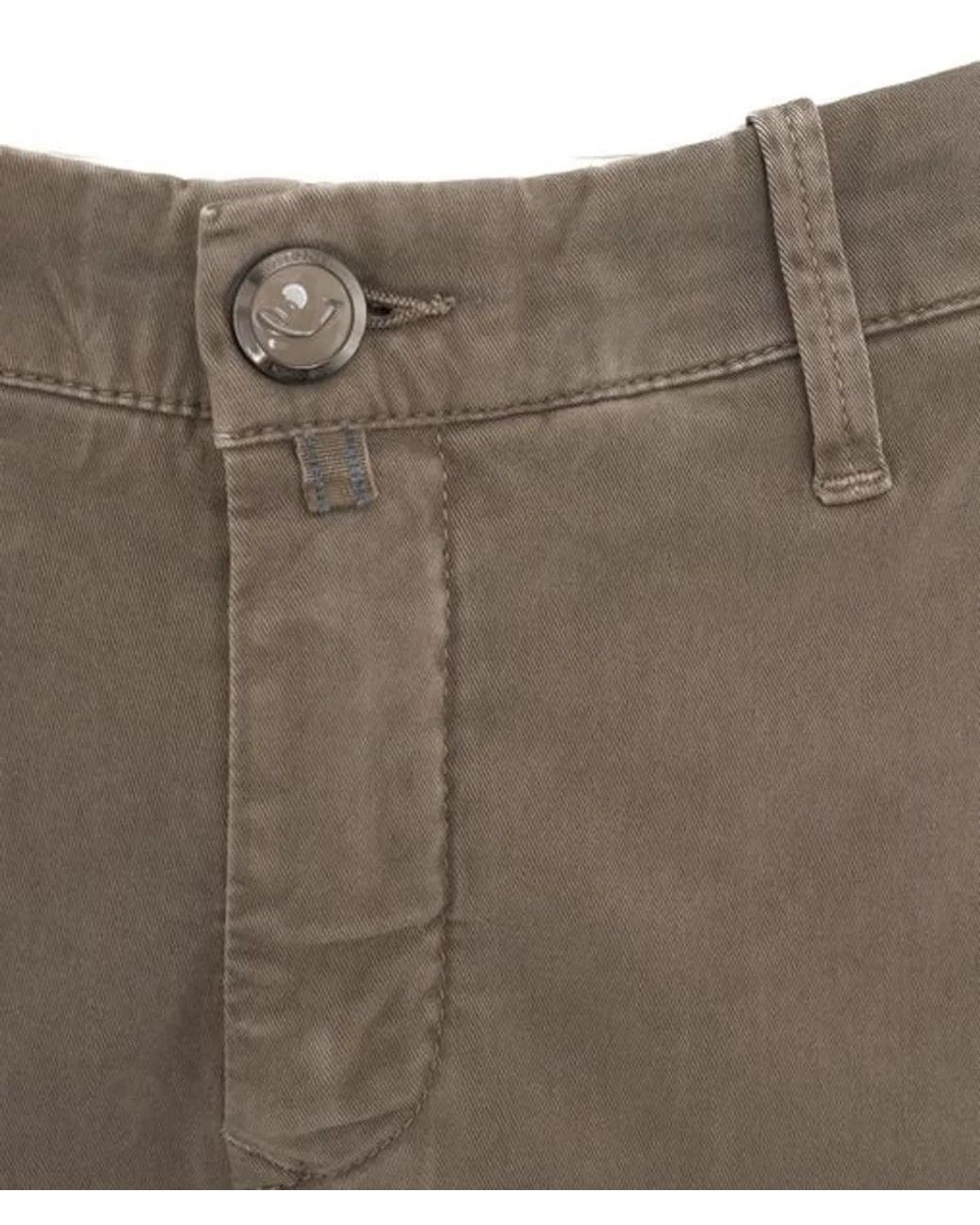 Jacob Cohen Gray Straight Leg Stretched Chinos for men
