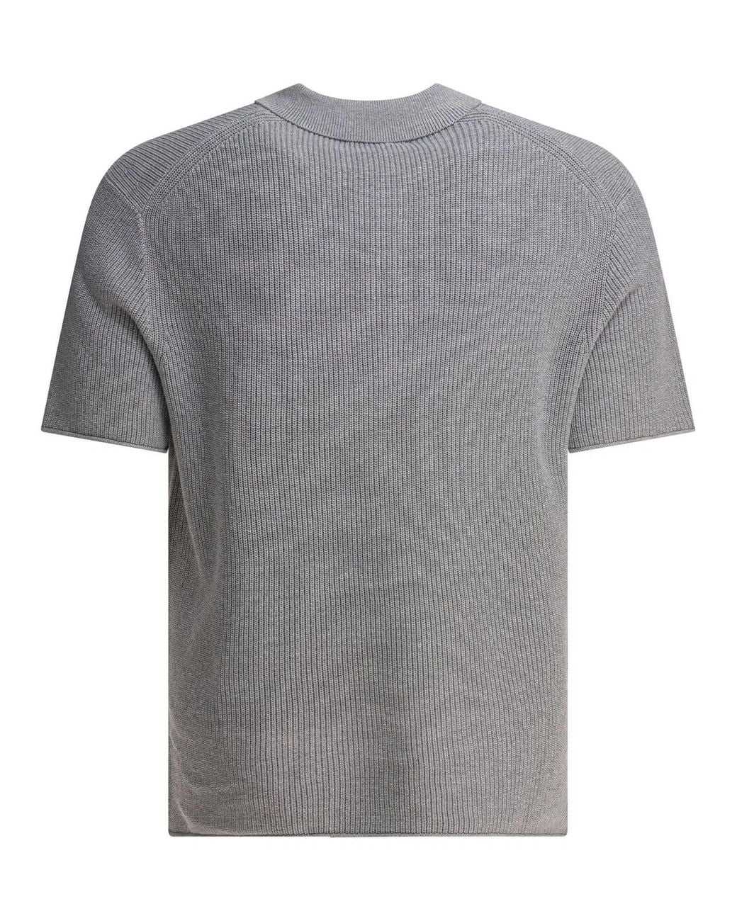 Alex Mill Gray Linen Polo Shirt for men