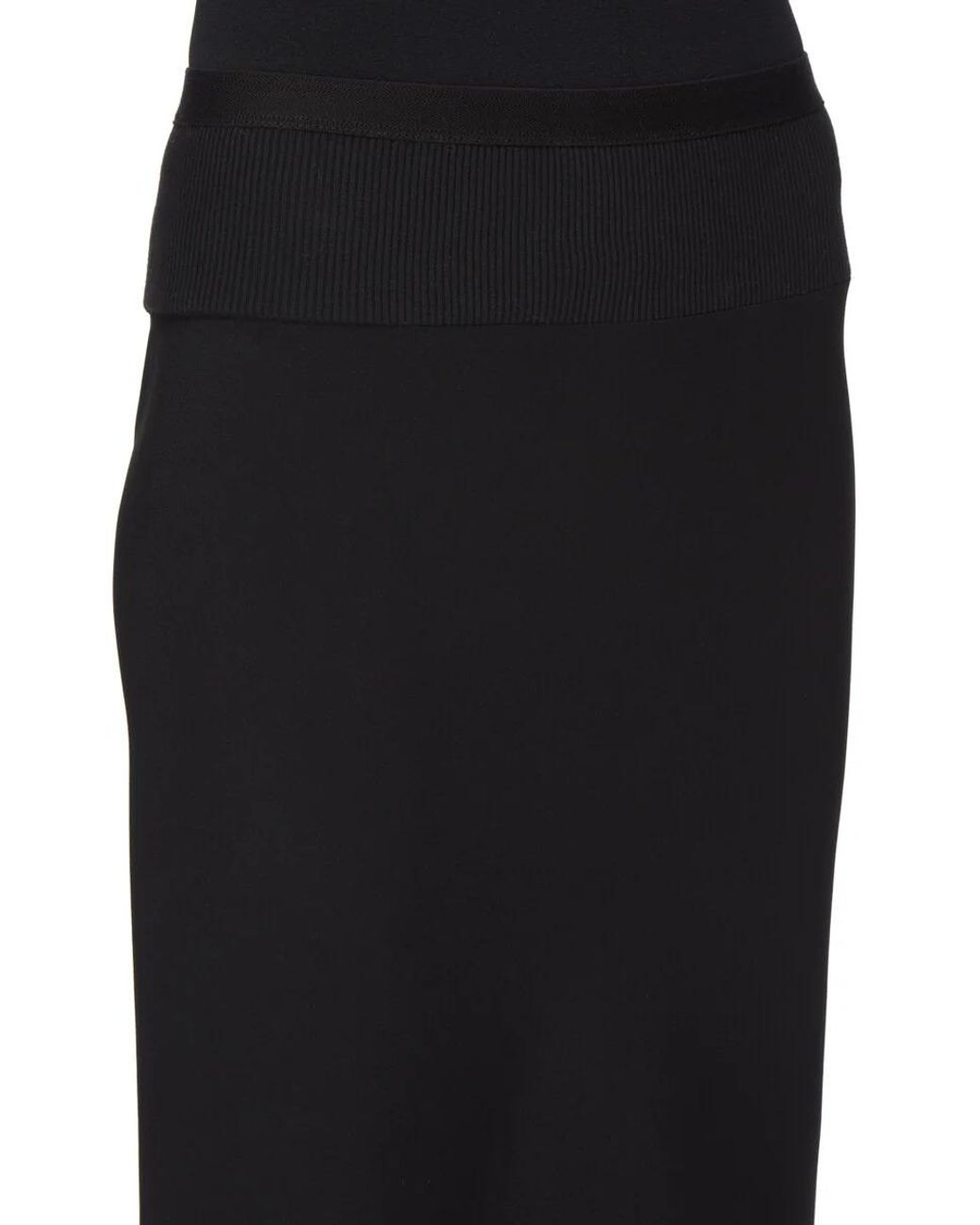 Rick Owens Black A Line Bias Skirt