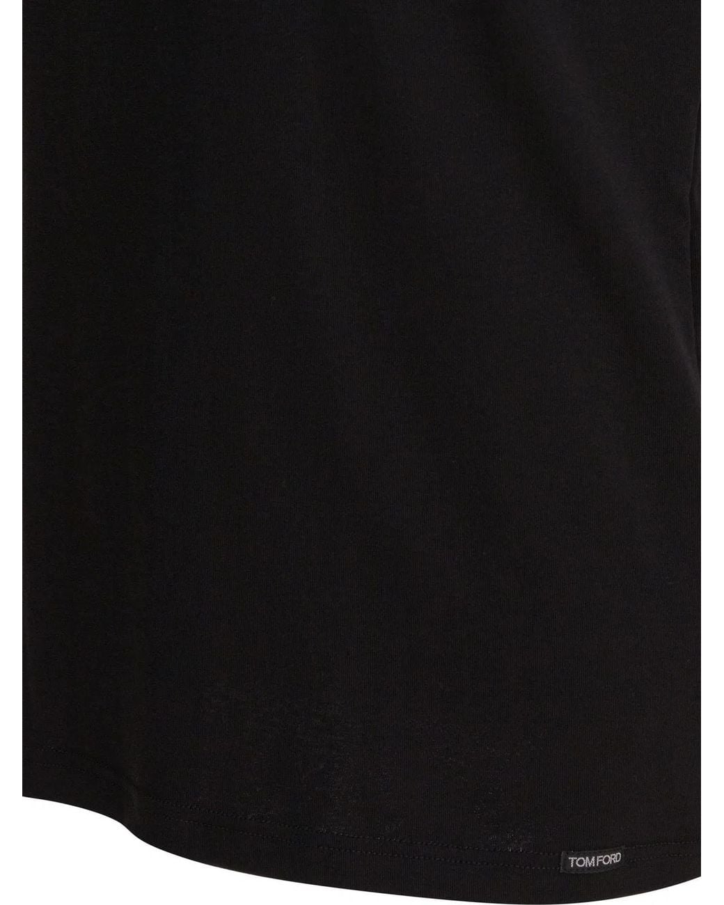 Tom Ford Black Cotton Underwear T-Shirt for men