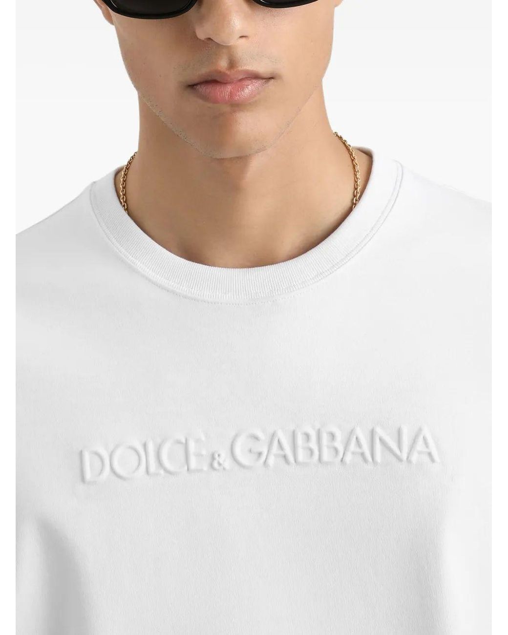 Dolce & Gabbana White Dolce & Gabbana Cotton T-Shirt With Regular Fit for men