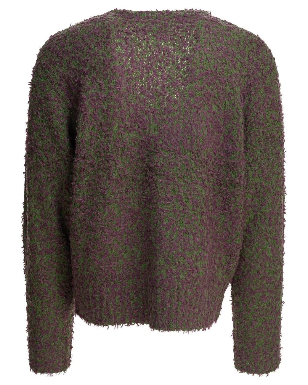 Stussy Green Stussy Nylon Wool Acrylic Alpaca Knitwear for men