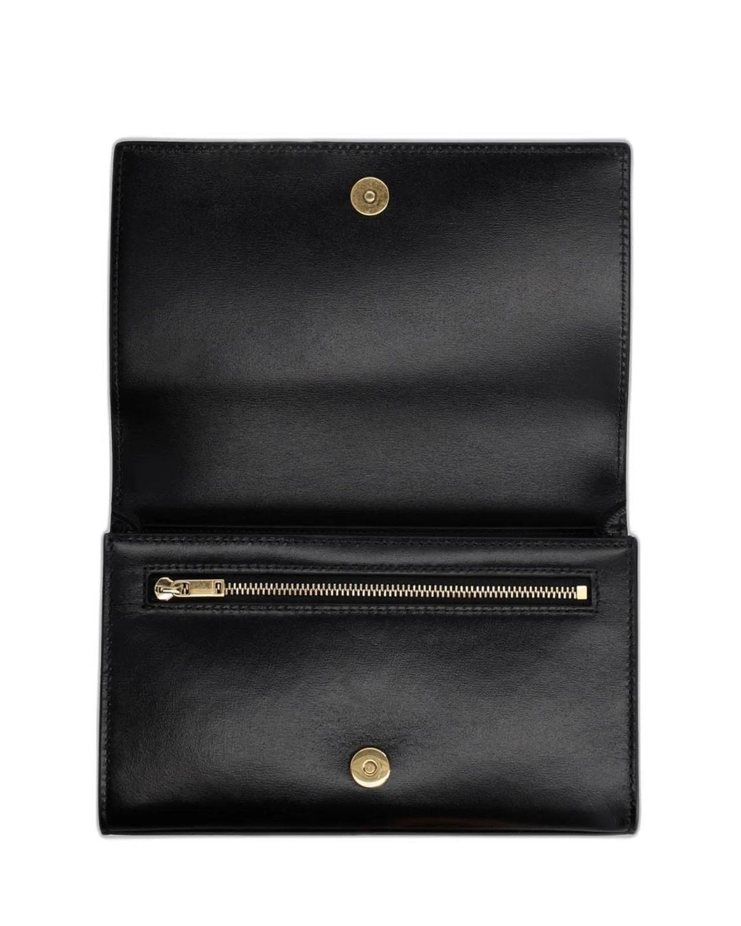 Jil Sander Black Tangle Wallet With Shoulder Strap