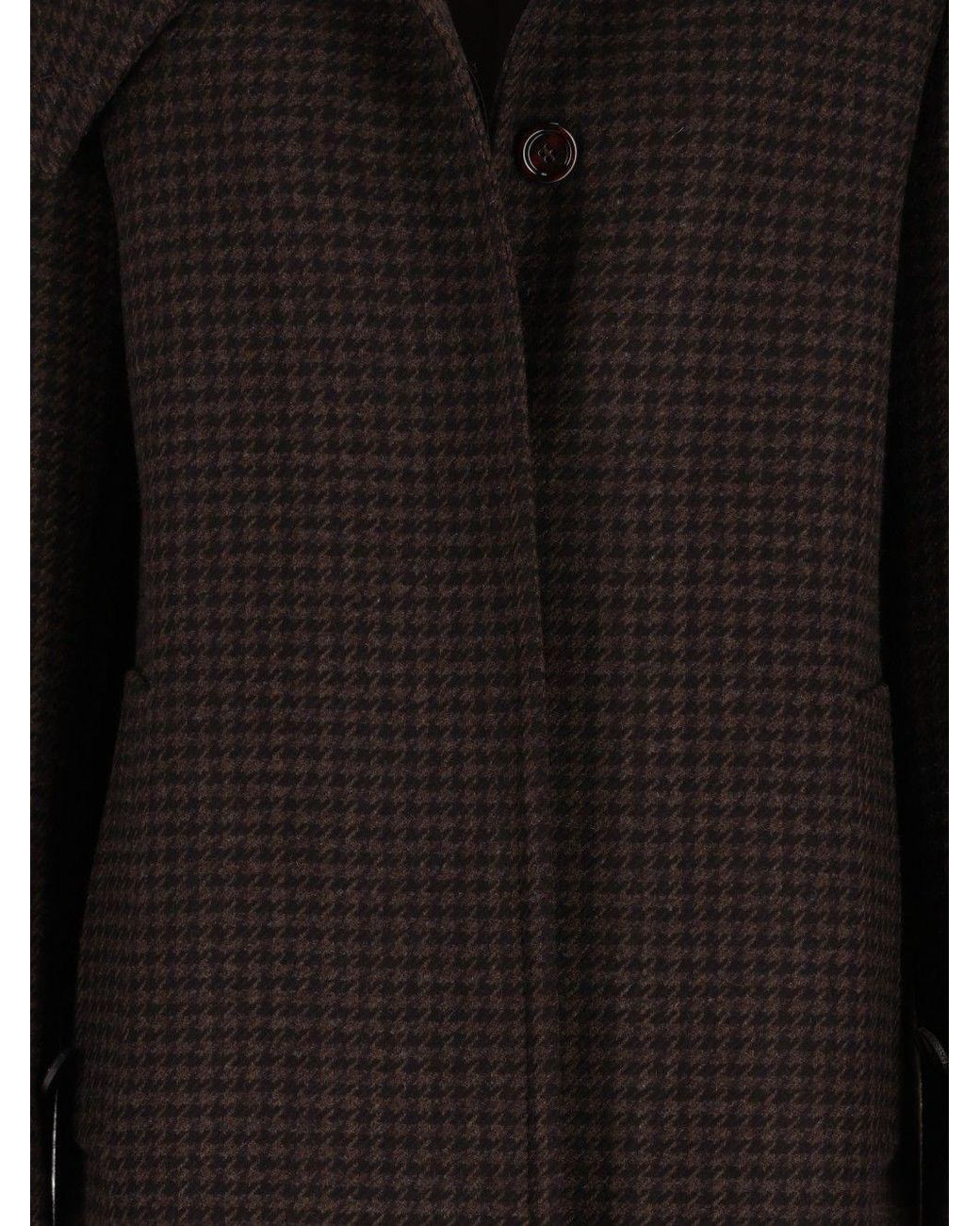 Tagliatore Black Wool Long Coat