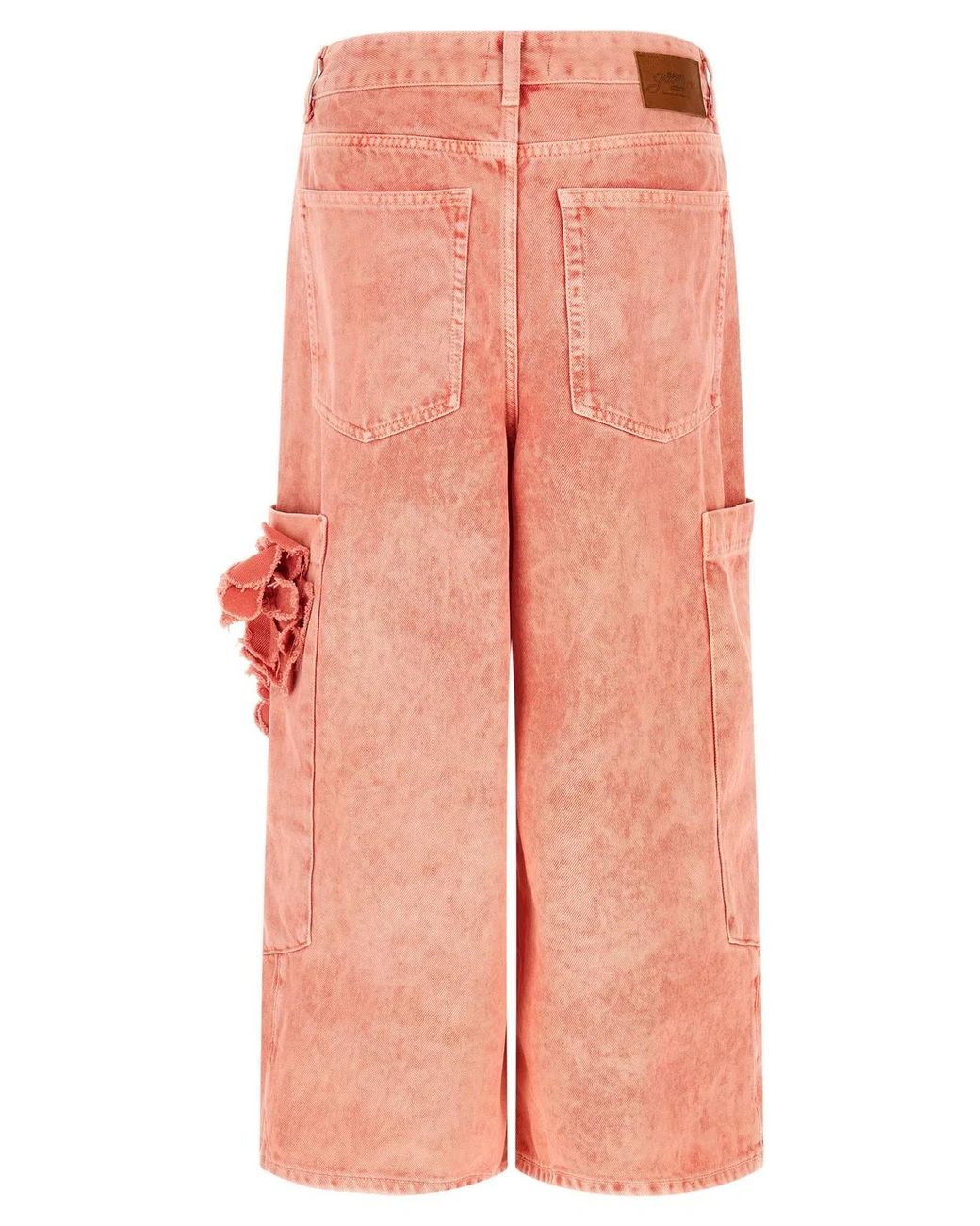 Ganni Orange Cropped Jeans