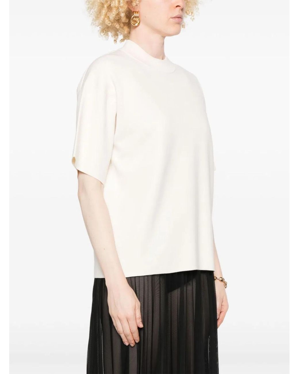 Max Mara White Clothing T-Shirts And Polos