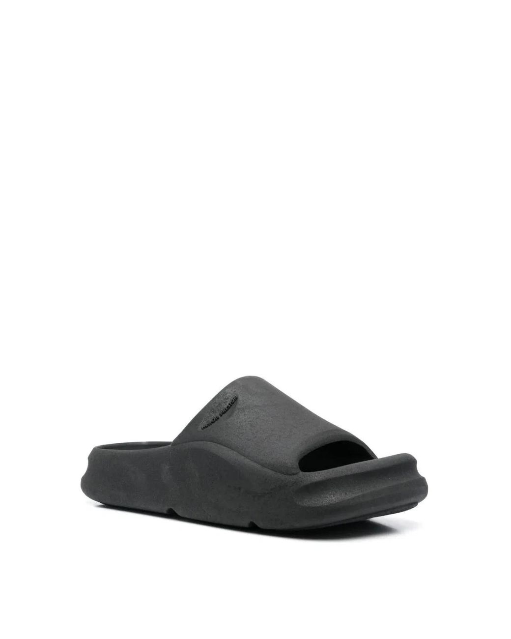Heron Preston Black Eco Moulded Sliders Sandals