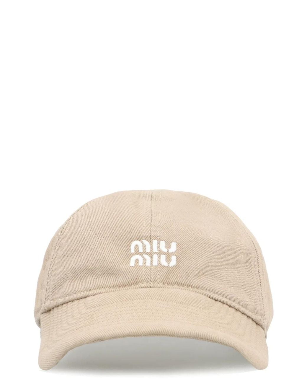 Miu Miu Natural Washed Denim Baseball Cap