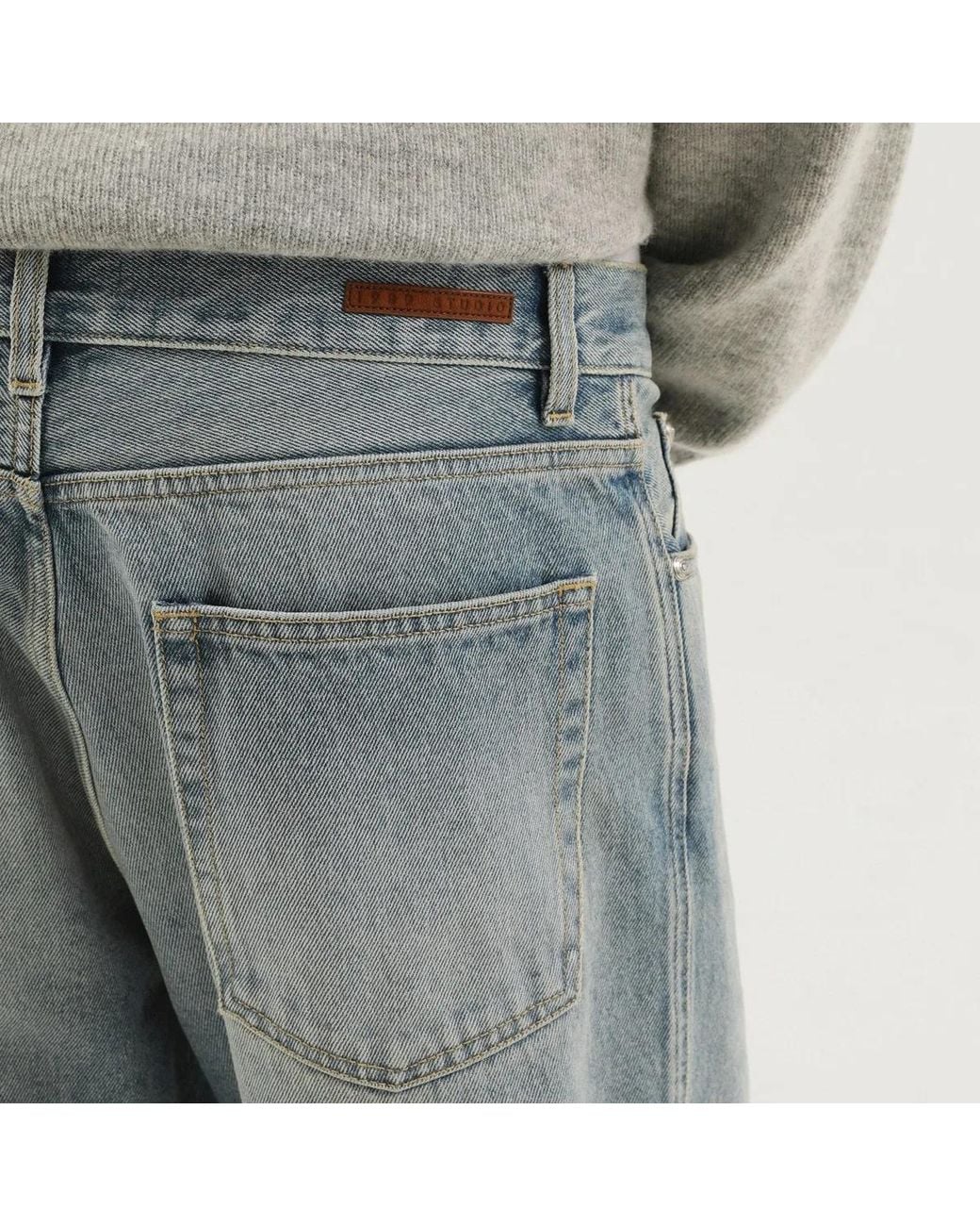 1989 STUDIO Blue Malin Denim Pants With Patches for men