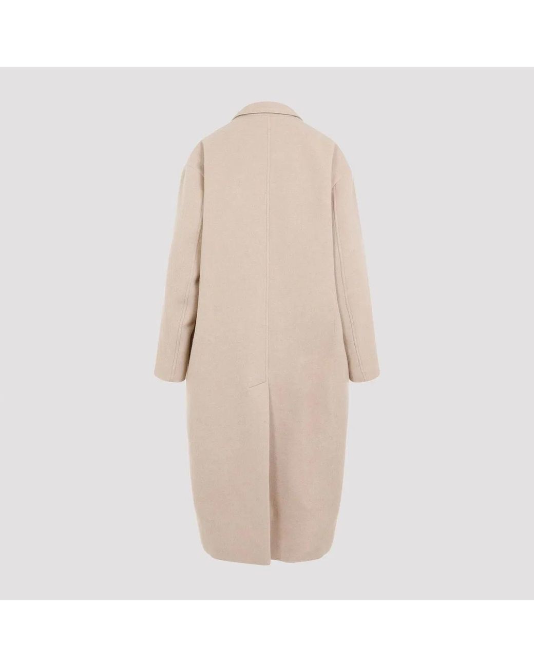 Isabel Marant Natural Sand Wool Blend Efezia Coat