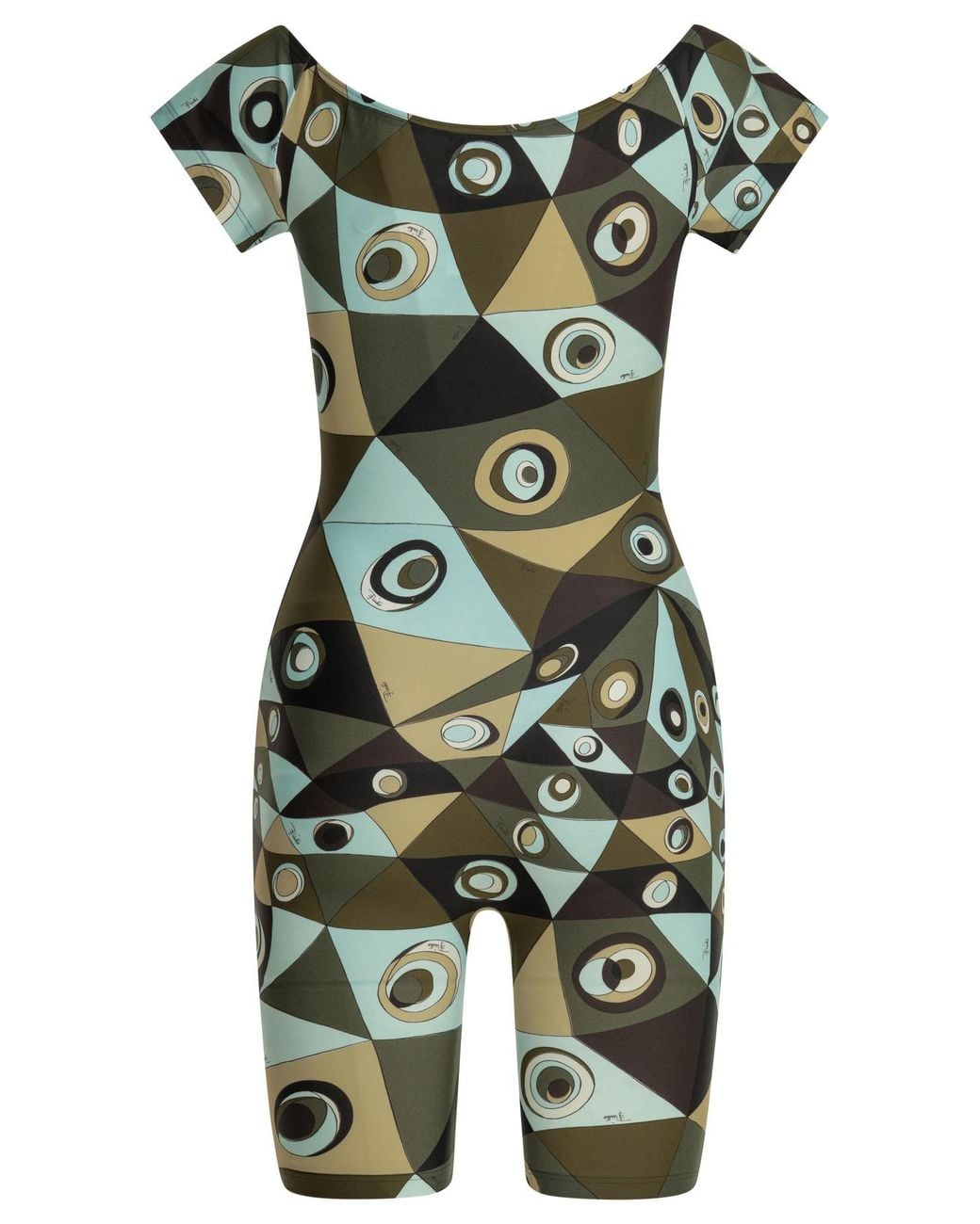 Emilio Pucci Green "Occhi" Overalls