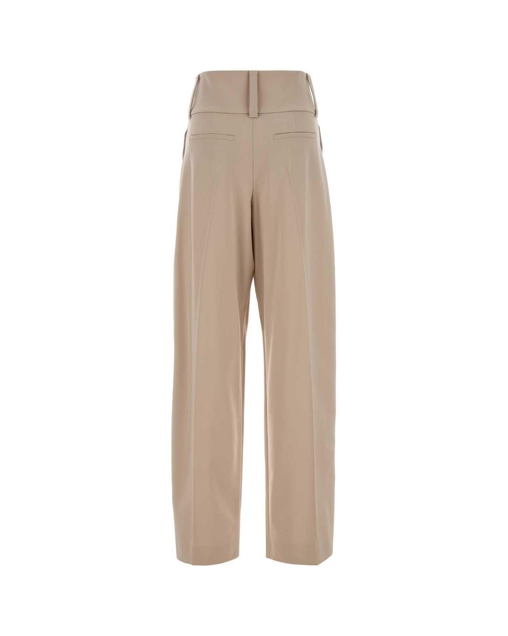 Sportmax Natural Stretch Wool Wide-Leg Girino Pant