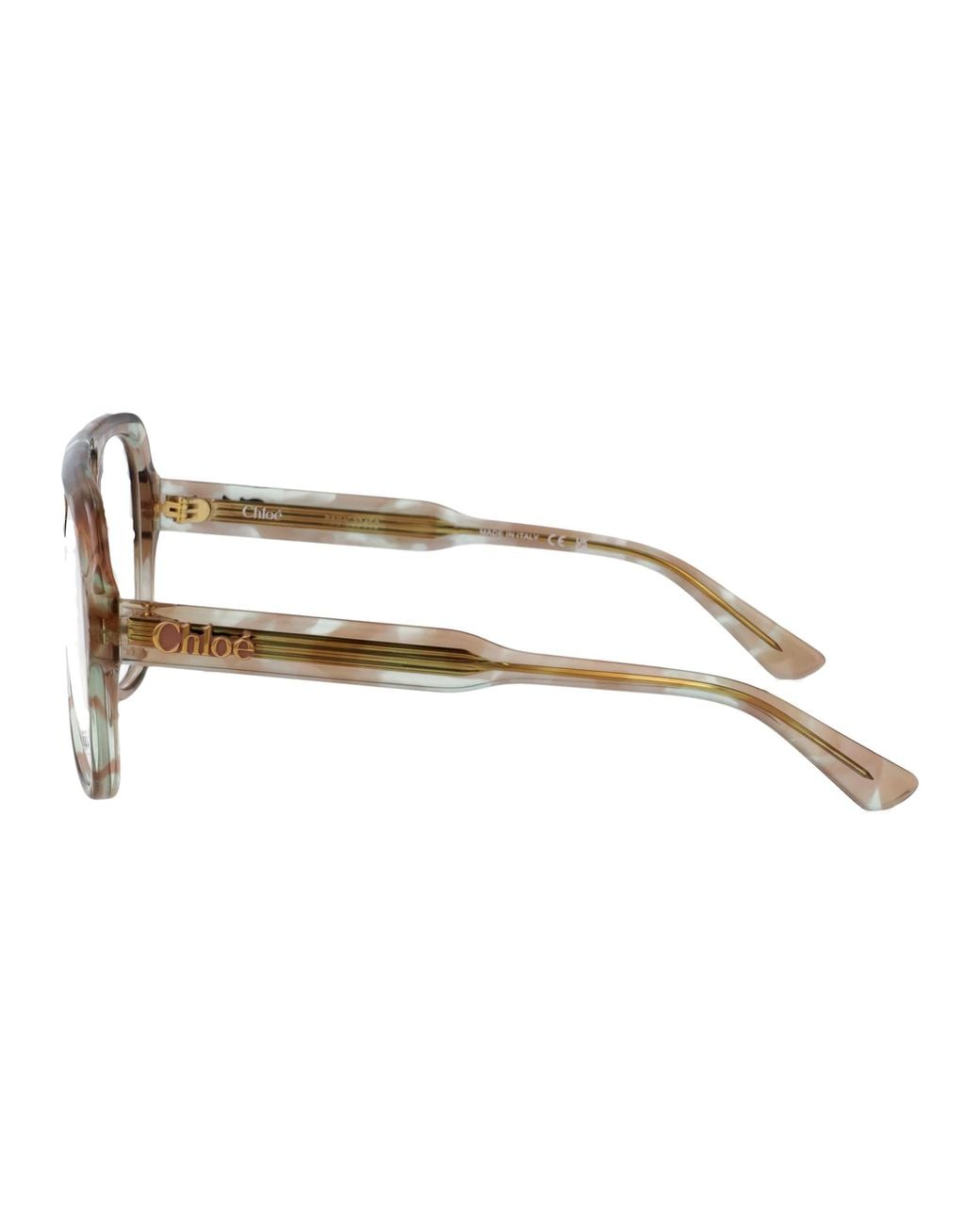 Chloé Multicolor Havana-Havana-Transparent Recycled Acetate Glasses