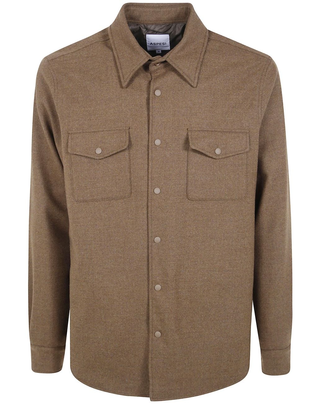 Aspesi Brown "Doppia" Shirt for men