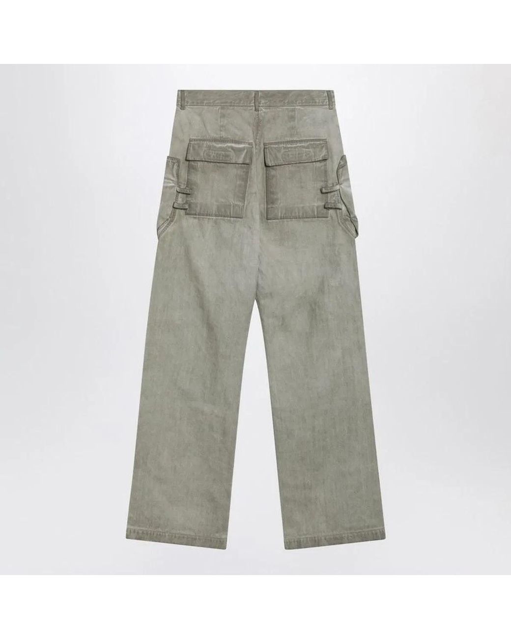 Rick Owens Gray Sand Vintageeffect Cargo Trousers for men