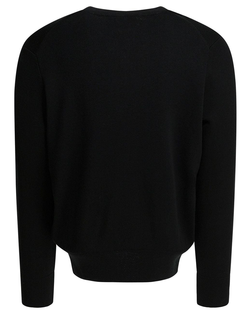 AMI Black Ami De Coeur Sweater for men