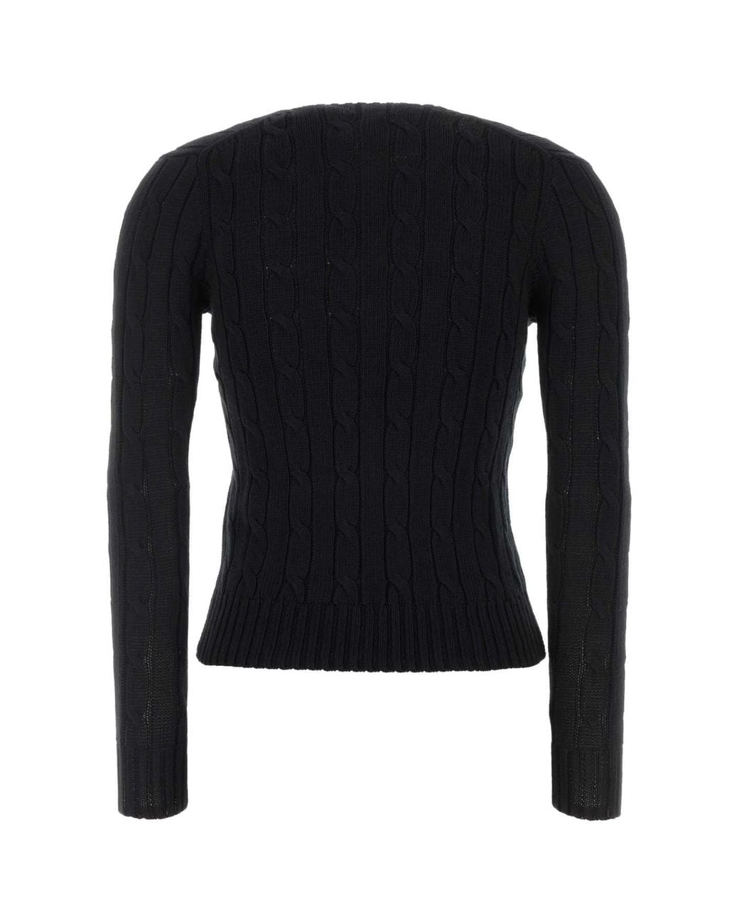 Polo Ralph Lauren Black Cotton Crewneck Sweater