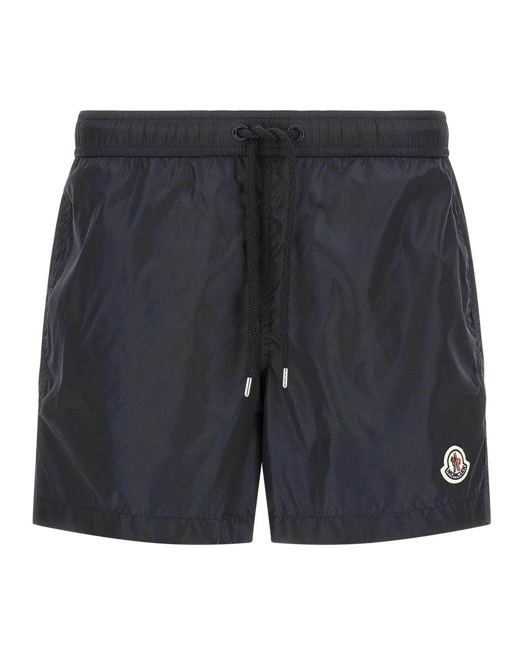 Moncler Blue Logo Patch Swim Shorts for men