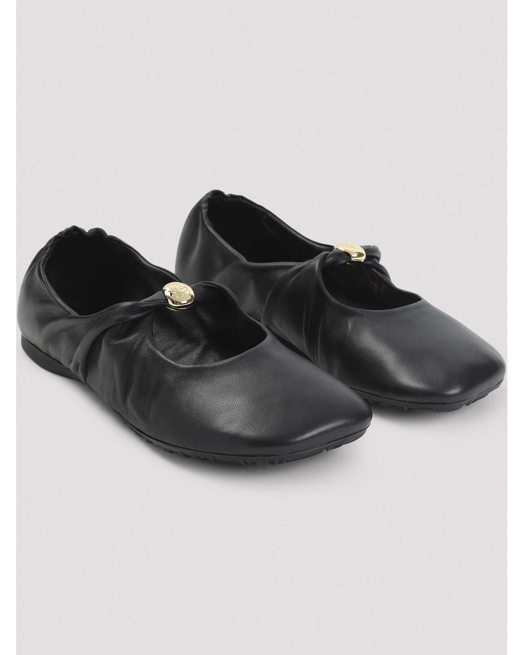 Loewe Black Pebble Soft Ballerinas