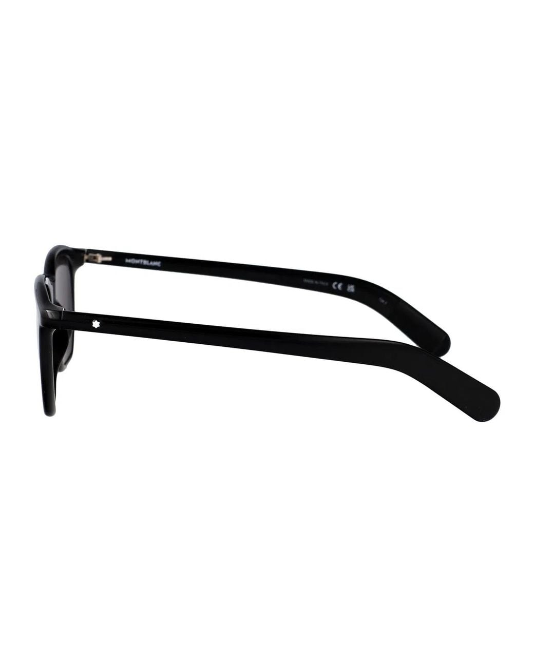 Montblanc Black Acetate Sunglasses
