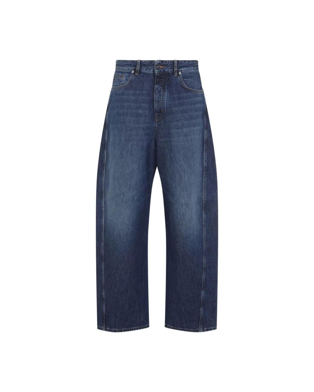 Givenchy Blue Cotton Tapered Twisted Seam for men