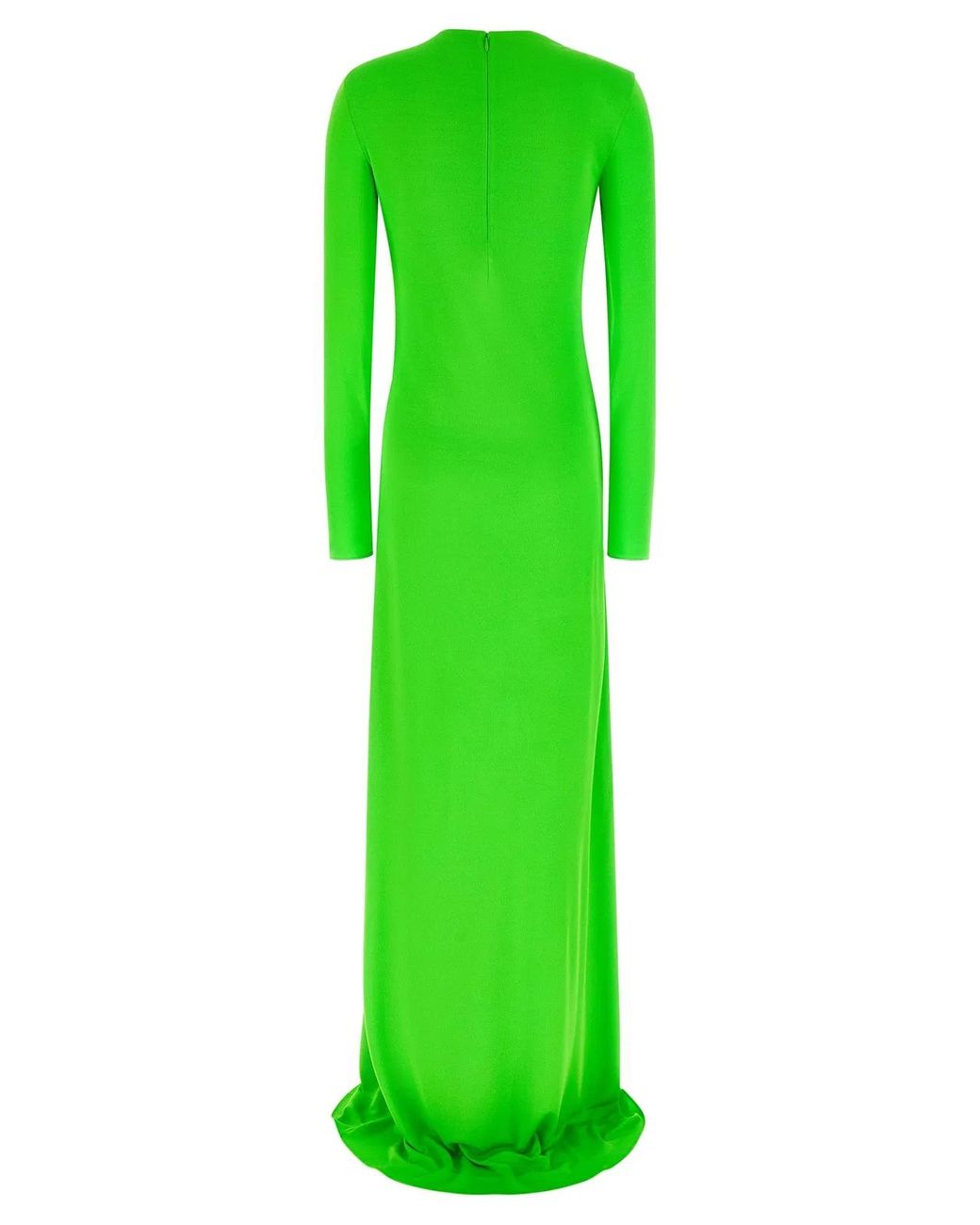 Tom Ford Green 'Long Sleeve Slash Front Evening' Dress