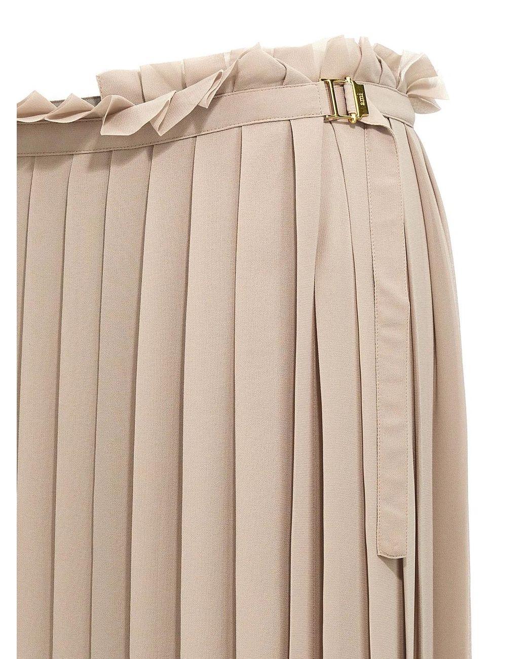 AMI Natural 'Pleated' Skirt