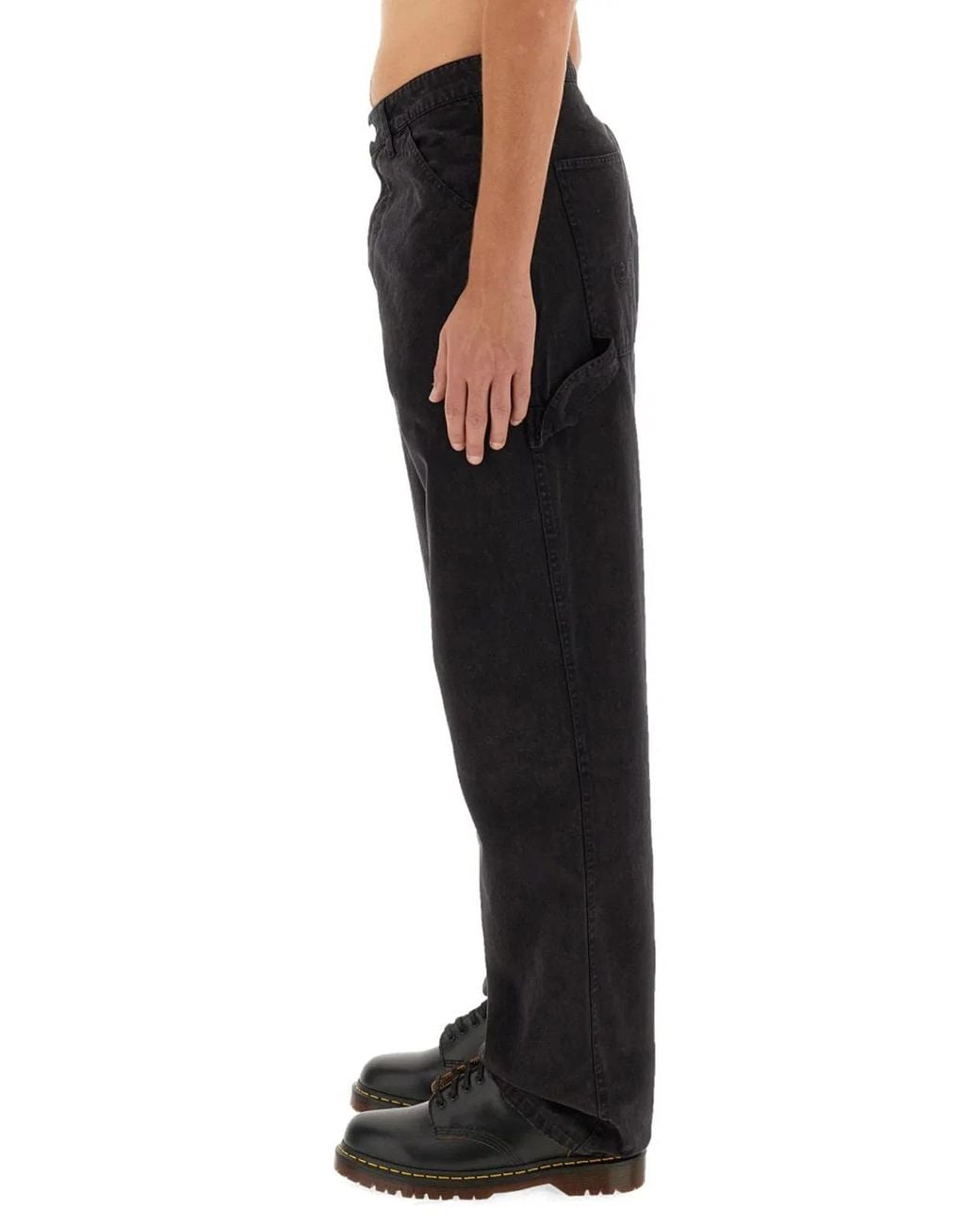 AWAKE NY Black Cotton Jeans for men