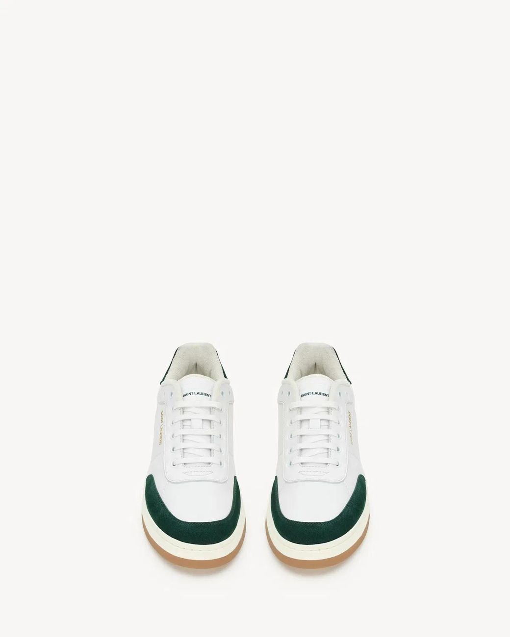 Saint Laurent White Sl/61 Leather Trainers for men