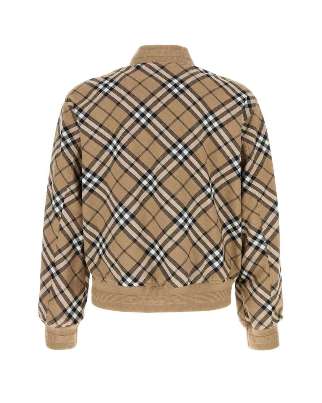 Burberry Multicolor Embroidered Polyester-Wool Bomber Jacket for men
