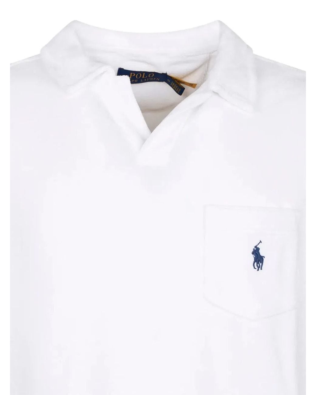 Polo Ralph Lauren White Classic Short Sleeves Pockets Polo Shirt for men