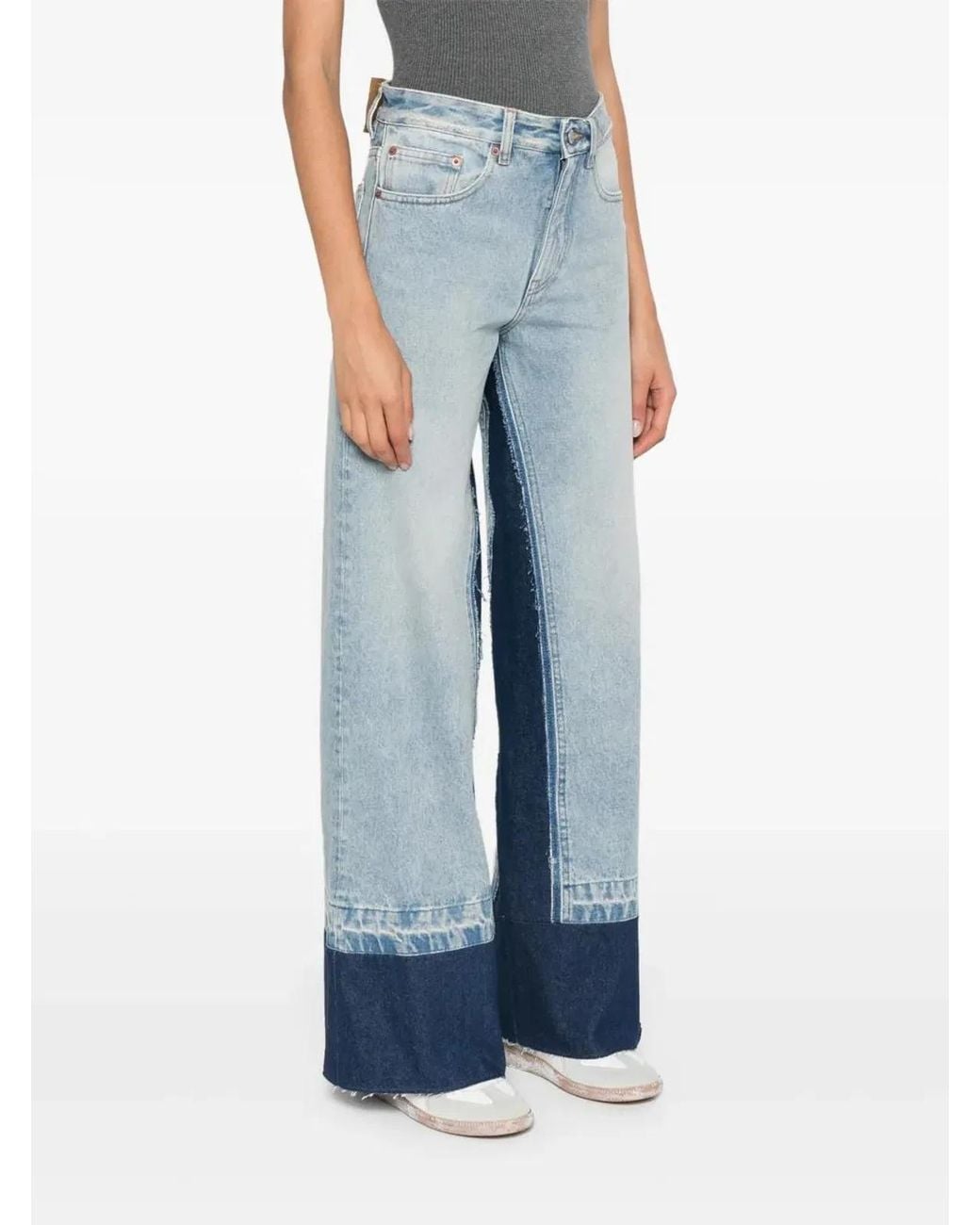 MM6 by Maison Margiela Blue Pants 5 Pockets