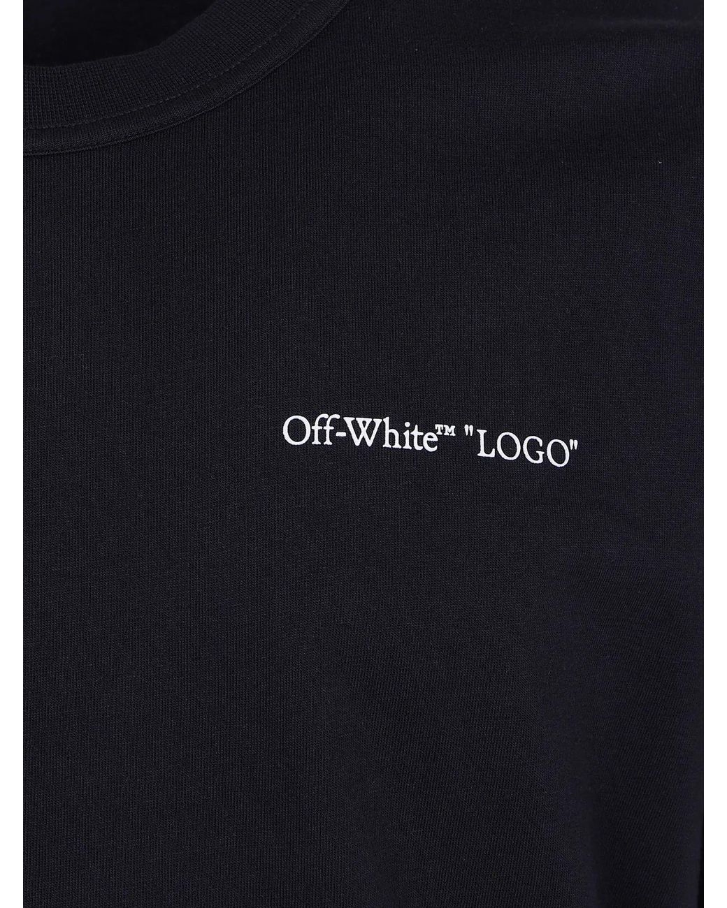 Off-White c/o Virgil Abloh Black "Logo Quote Regular" Short Sleeves Tee