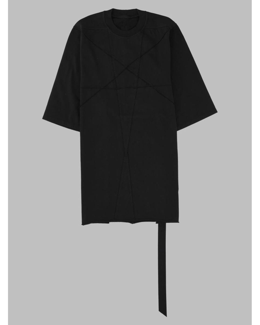 Rick Owens Black T-Shirt "Jumbo" for men