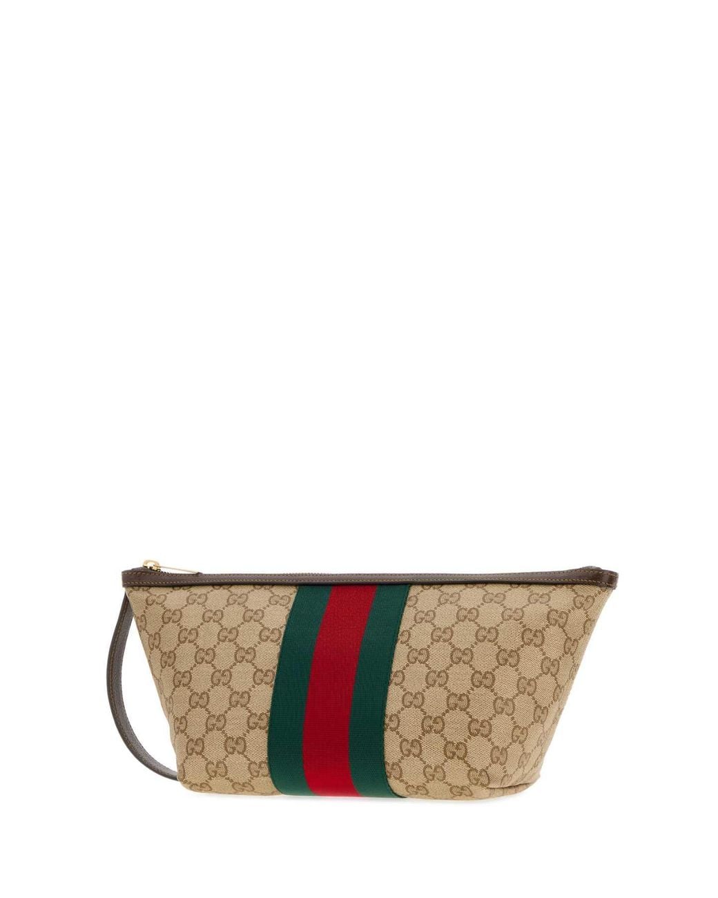 Gucci Natural Small Gg Toiletry Case With Web