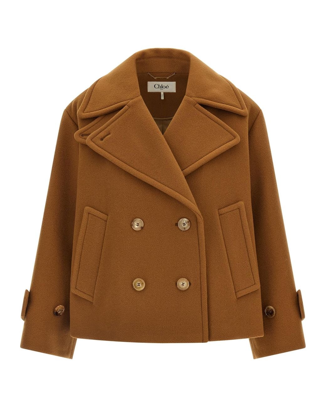 Chloé Brown Soft Wool Coat