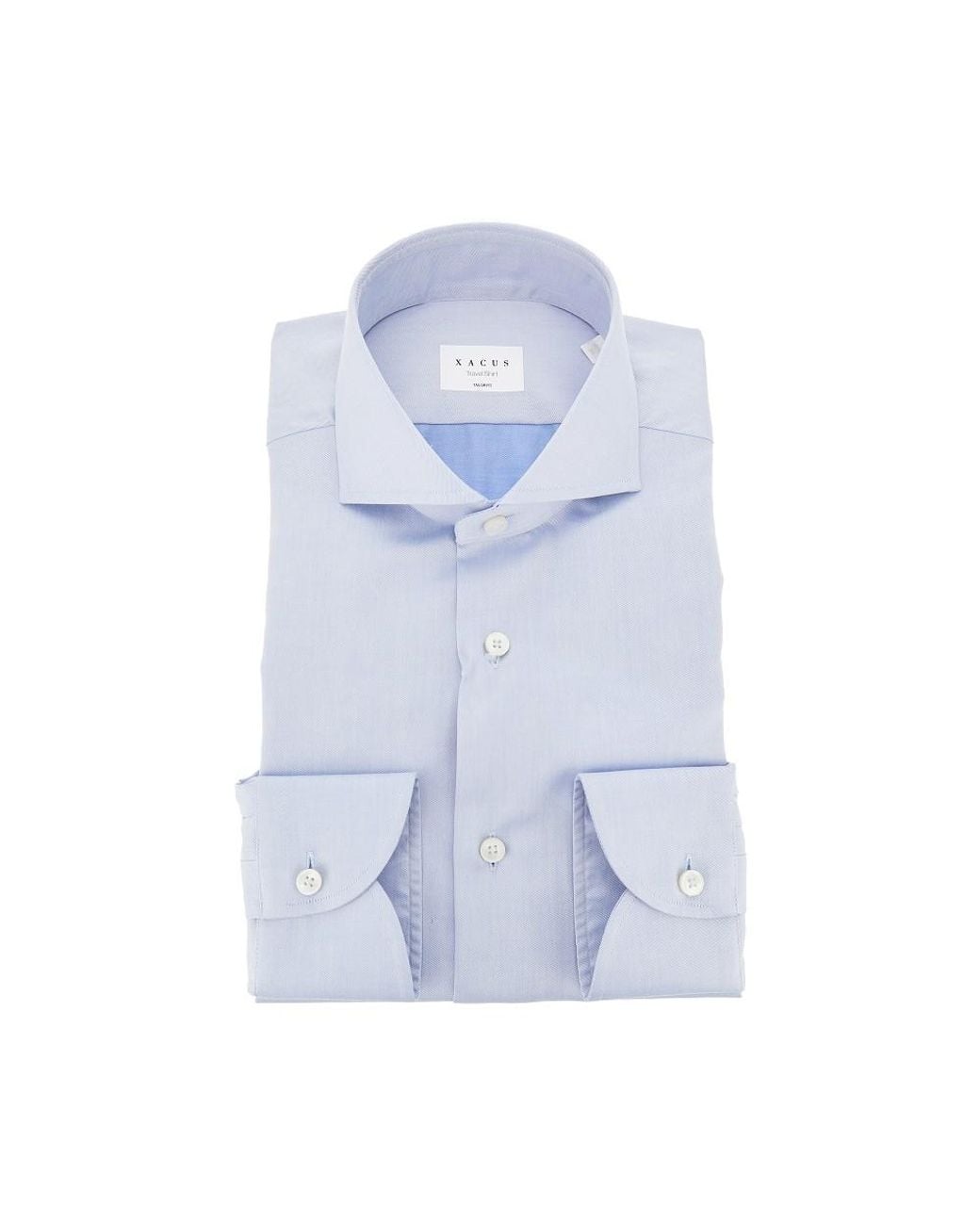 Xacus Blue Light Travel Cotton Shirt Tailor Fit for men